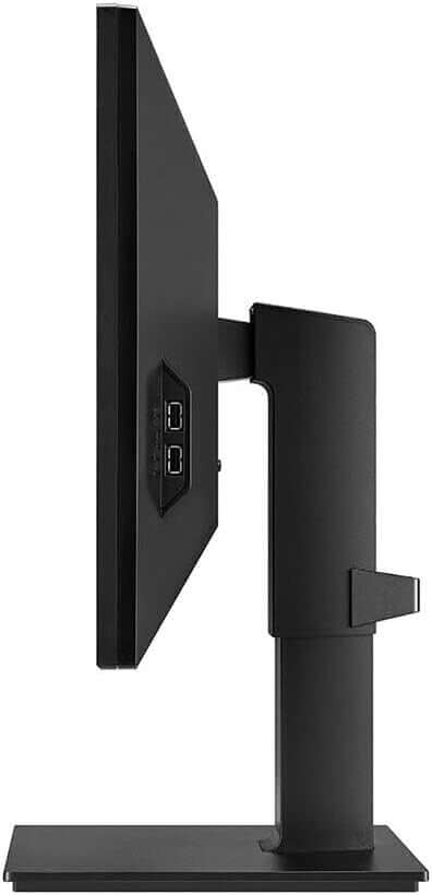 LG 24CQ650N-6N 24" THIN CLIENT MONITOR ALL-IN-ONE1080P PENTIUM N5105 4GB DDR4 side view showcasing ports.