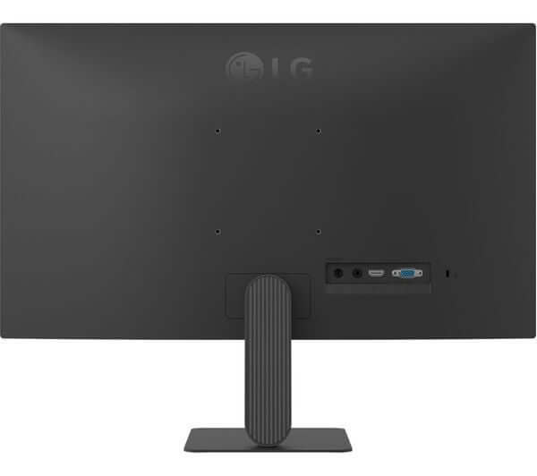LG 24U41YA-B 24" MONITOR 1080P HDR10 IPS LCD 250 cd/m² 120HZ 1000:1 1MS HDMI VGA back view with input ports