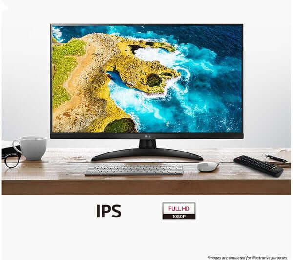 LG 27TQ615S 27" TV SMART LED FULL HD 1080P MONITOR WIFI FREESAT FREEVIEW HD HDMI