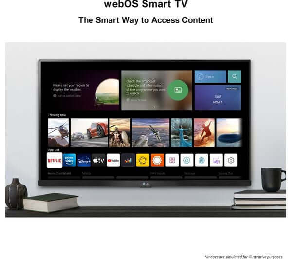LG 27TQ615S 27" TV SMART LED FULL HD 1080P MONITOR WIFI FREESAT FREEVIEW HD HDMI