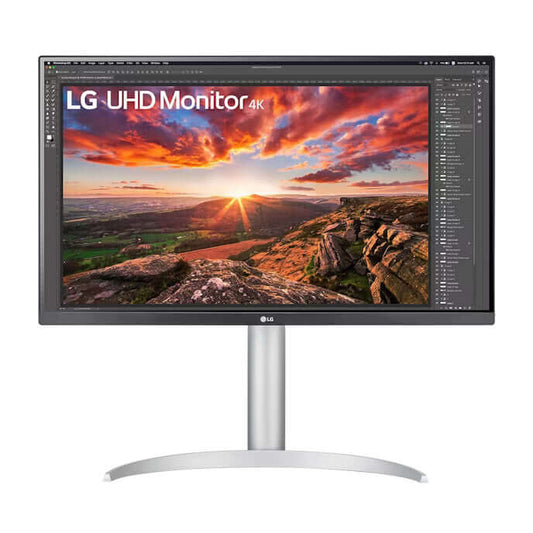 LG 27UP850K 27" 4K MONITOR ULTRA HD IPS 2160P 60HZ 1MS HDMI USB-C showcasing stunning UHD resolution.