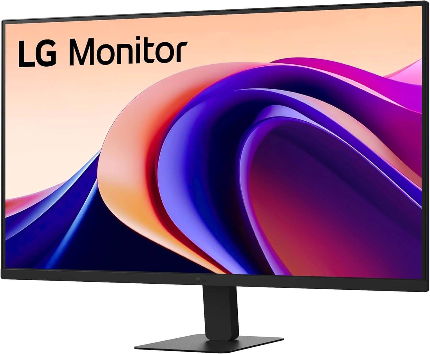 LG 32U631A-B QUAD HD 32" IPS LCD MONITOR 1440P 100Hz 5MS HDR10 HDMI USB TYPE-C display on a sleek stand