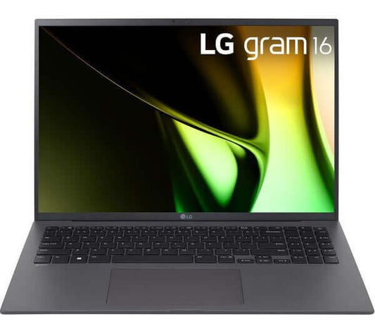 LG GRAM 16 16Z90S-G 16" LAPTOP CORE ULTRA 5 125H 1TB SSD 16GB DDR5 RAM WIN 11 with sleek design.