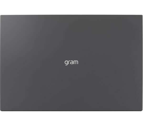 LG GRAM 16 16Z90S-G 16" LAPTOP CORE ULTRA 5 125H 1TB SSD 16GB DDR5 RAM WIN 11 dark grey exterior view.