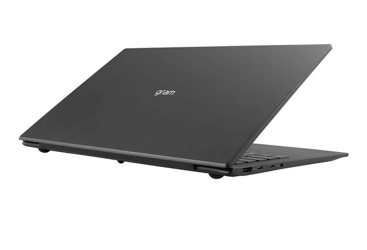 LG MOBILE THIN CLIENT 15.6" FULL HD LAPTOP CORE i3- 1115G4 256GB SSD 8GB RAM shown from the back view.