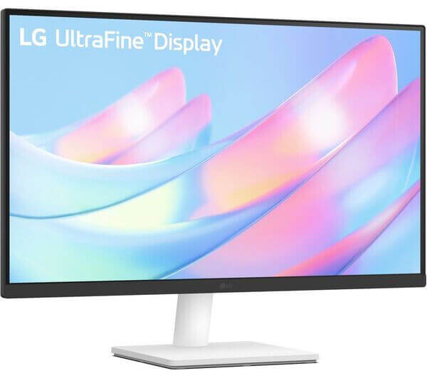 LG UltraFine Display with sleek design and vibrant colors, showcasing advanced visual technology.