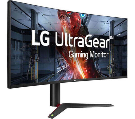 LG UltraGear 38GL950G-B 38" Curved Gaming Monitor with Nano IPS and NVIDIA G-Sync technology.