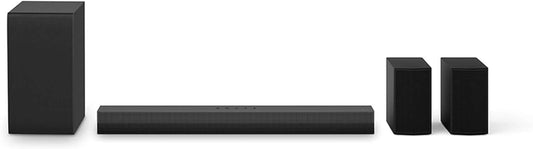 LG US40TR SOUNDBAR 4.1 400W WIRELESS SUBWOOFER BLUETOOTH HDMI AI SOUND PRO with wireless subwoofer and surround speakers.