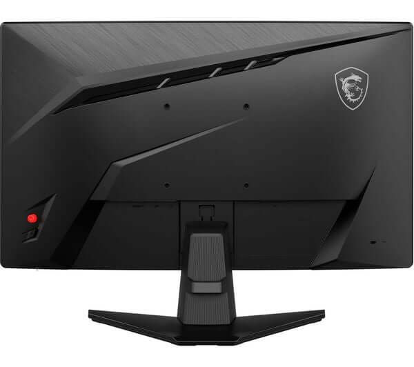 MSI MAG 242C FULL HD 24" CURVED GAMING MONITOR 1080P 4MS 180Hz HDMI DISPLAYPORT back view with sleek design and stand.
