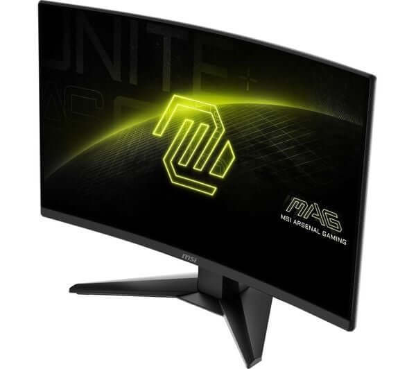 MSI MAG 242C FULL HD 24" CURVED GAMING MONITOR 1080P 4MS 180Hz HDMI DISPLAYPORT with sharp contrast and vibrant colors.