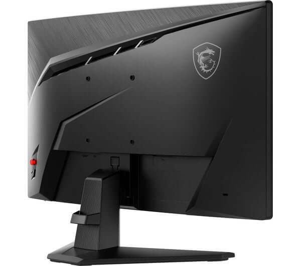 MSI MAG 242C FULL HD 24" CURVED GAMING MONITOR 1080P 4MS 180Hz HDMI DISPLAYPORT rear view with sleek design.
