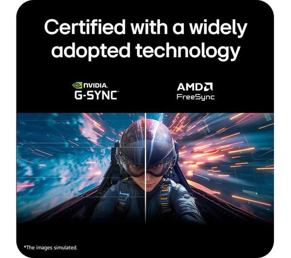 Certified with NVIDIA G-SYNC and AMD FreeSync technology for smooth gaming experience