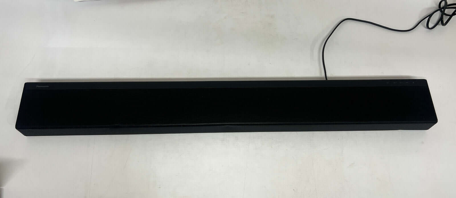 PANASONIC SC-HTB400 2.1 all-in-one soundbar with built-in subwoofer, black design, displaying optical and HDMI connections.