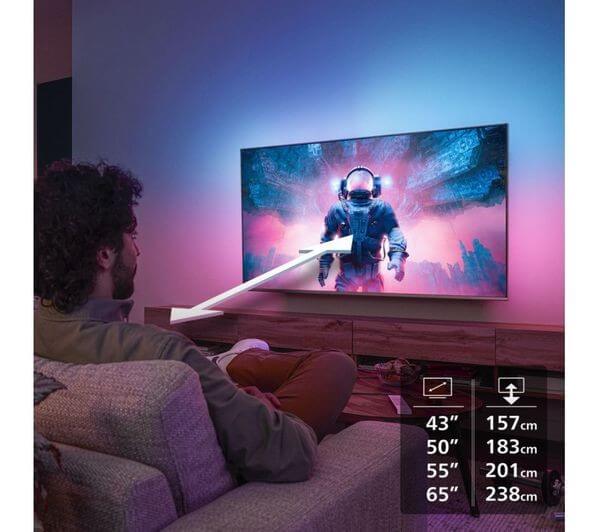 PHILIPS AMBILIGHT 43PUS8500/05 43" SMART 4K ULTRA HD HDR QLED TV 60Hz HDMI ATMOS