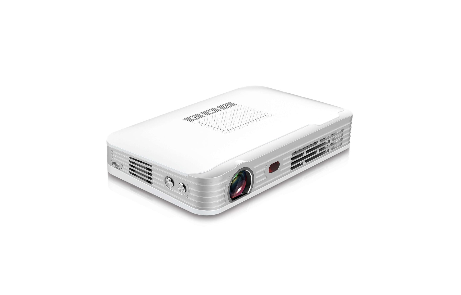 Pico Genie M550 Plus 4.0 Smart Projector showcasing its ultra-compact design and lightweight features.
