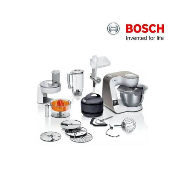 BOSCH MUM5XW40G CREATIONLINE 8 IN 1 KITCHEN MACHINE STAND MIXER 1000W CHAMPAGNE