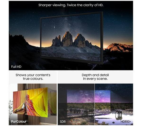 SAMSUNG UE32F6000FK 32" SMART FULL HD 1080P HDR HDR10+ LED TV WIFI HDMI OPTICAL