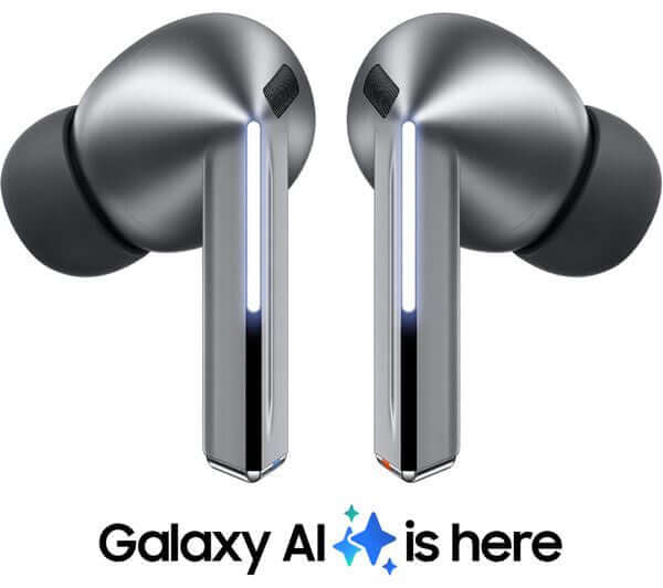 SAMSUNG GALAXY BUDS3 PRO WIRELESS NOISE CANCELLING EARPHONES SILVER SM-R630 NEW
