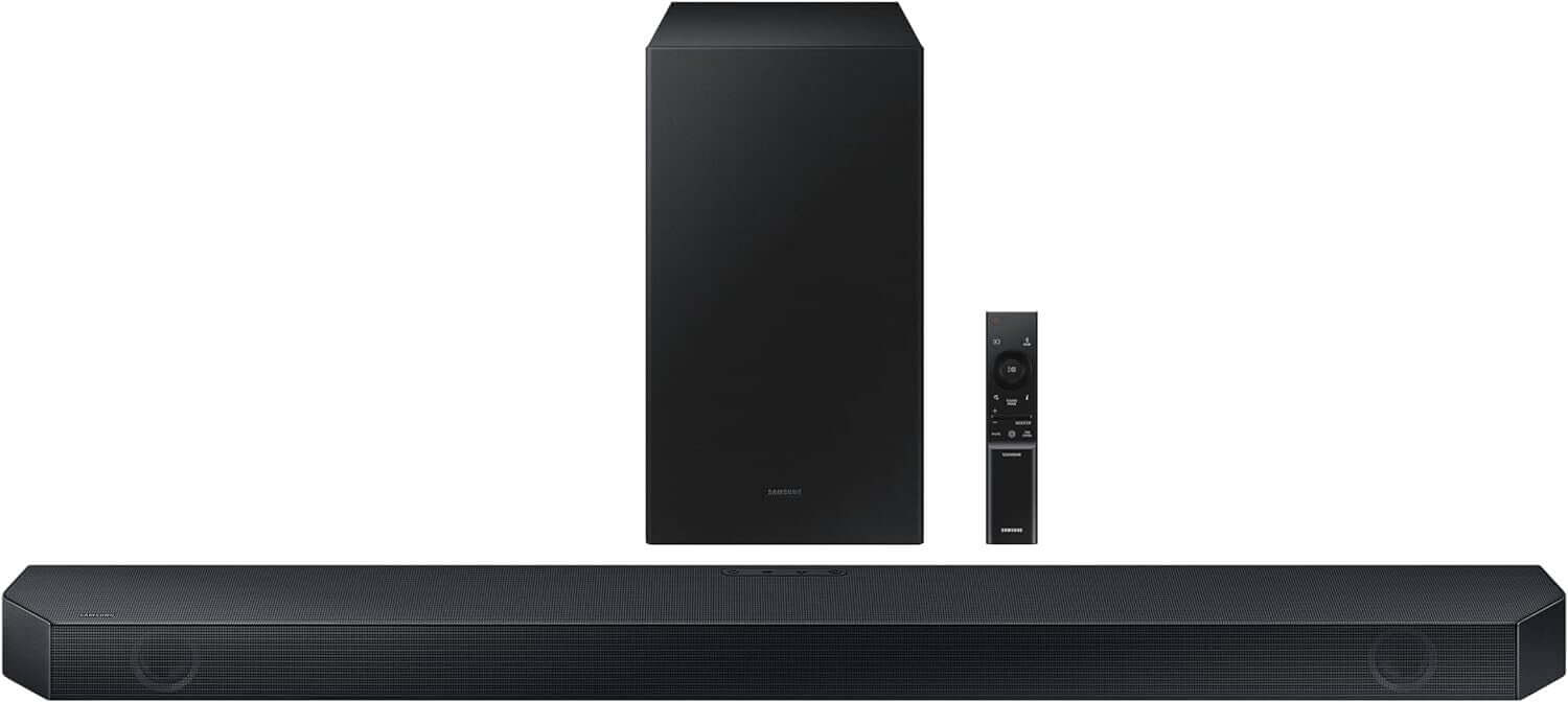 SAMSUNG HW-Q60C 3.1 WIRELESS 4K SOUNDBAR SUBWOOFER DOLBY ATMOS DTS Virtual:X NEW with subwoofer and remote