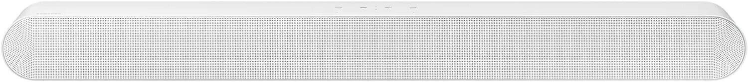 SAMSUNG HW-S61B all-in-one wireless soundbar in sleek white design, perfect for home theater audio.