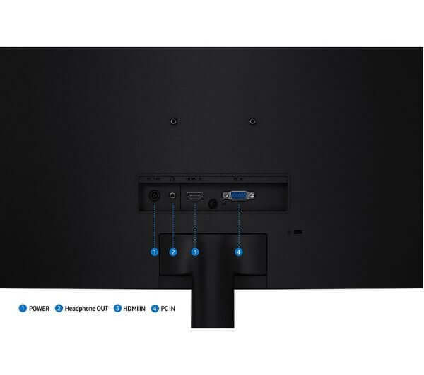 Ports and connections of SAMSUNG LS32D396GAUXXU S39GD 32" CURVED VA LCD MONITOR 1080P 100Hz 4MS HDMI VGA