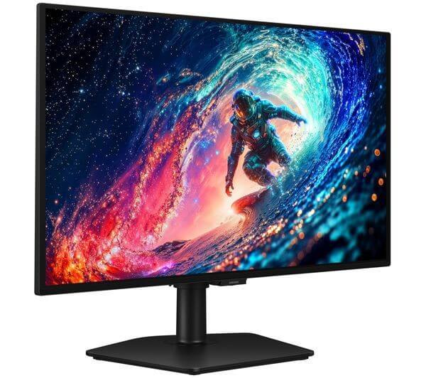 SAMSUNG ODYSSEY OLED G6 G61SH QUAD HD 27" GAMING MONITOR 240Hz 0.03MS HDMI USB with vivid colors and sleek design.