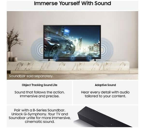 SAMSUNG UE32F6000FK 32" SMART FULL HD 1080P HDR HDR10+ LED TV WIFI HDMI OPTICAL