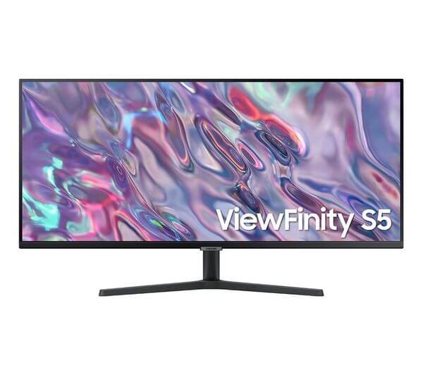 SAMSUNG VIEWFINITY S5 S50GC 34" VA LED MONITOR 1440P 100Hz 5MS HDMI DISPLAYPORT with colorful screen design