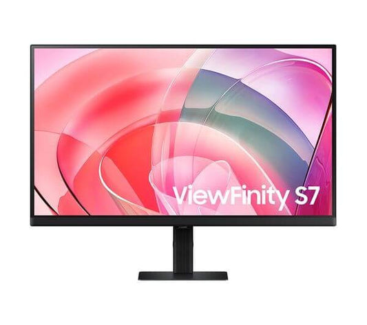 SAMSUNG VIEWFINITY S7 S70D 4K UHD 2160P 27" IPS LCD MONITOR HDMI DISPLAYPORT - Front view of the monitor.