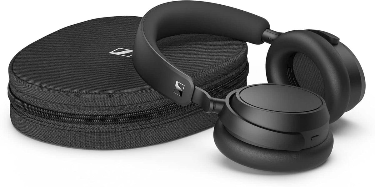 SENNHEISER ACCENTUM PLUS WIRELESS BLUETOOTH NOISE-CANCELLING HEADPHONES NEW in black with carrying case.