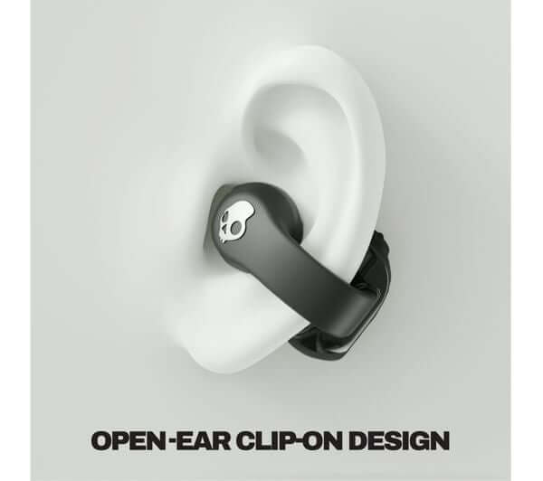 SKULLCANDY PUSH 720 OPEN EAR WIRELESS BLUETOOTH EARBUDS BLACK S4EOW-T034 NEW open-ear clip-on design