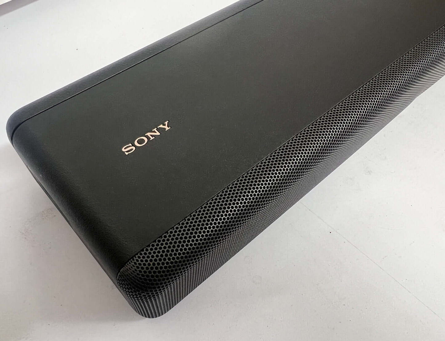 SONY HT-A3000 soundbar with sleek design and textured finish, showcasing high-quality audio performance.