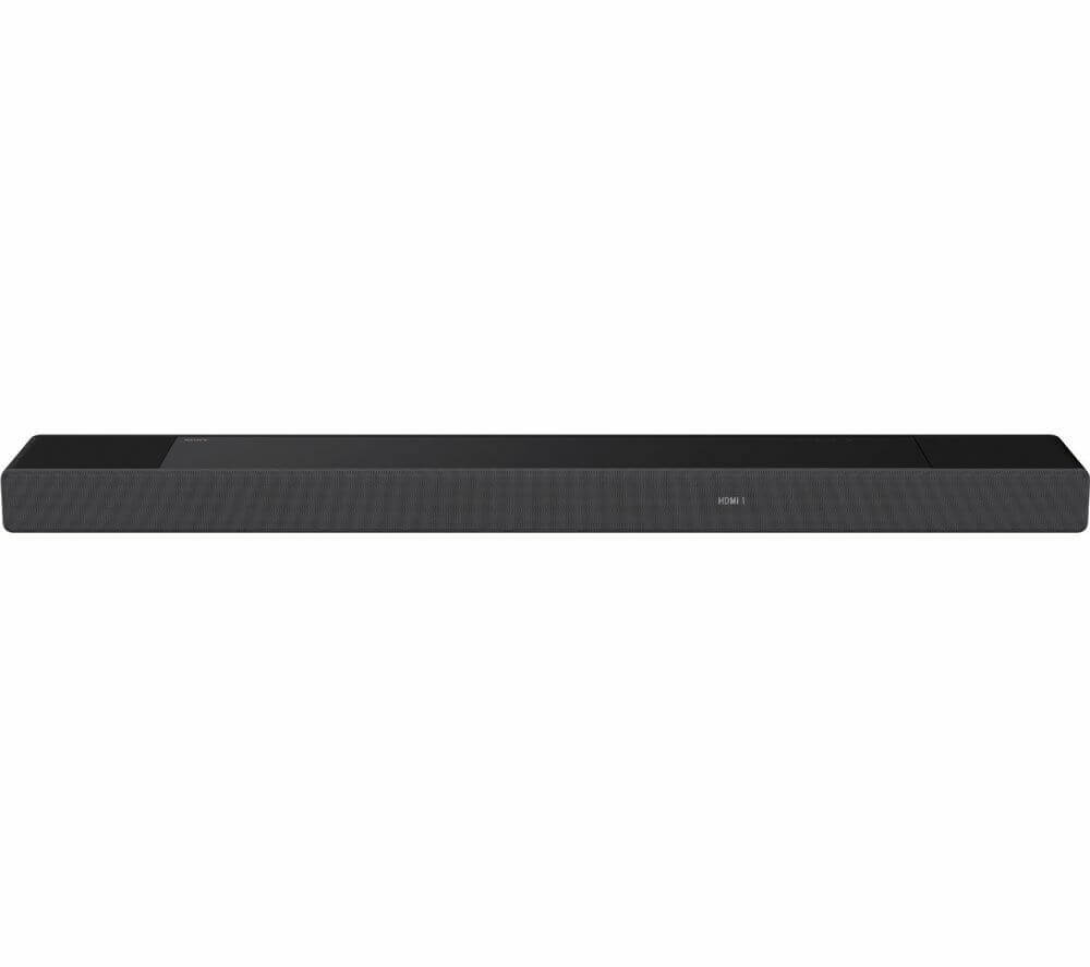 Sony HT-A7000 Wireless Sound Bar with built-in subwoofer, Dolby Atmos, and HDMI connectivity.