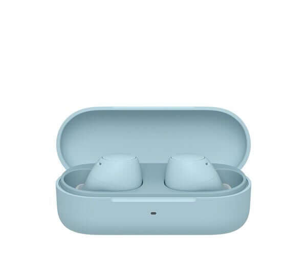 SONY HEADPHONES TRUE WIRELESS BLUETOOTH 5.3 IN EAR EARBUDS IPX4 BLUE WF-C510 in charging case